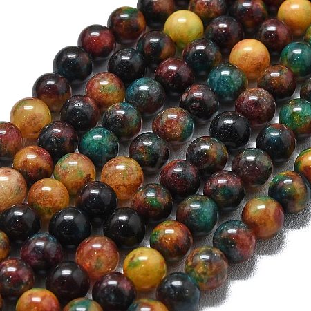 Natural Malaysia Jade Beads Strands G-L645-A01-8mm-04-1