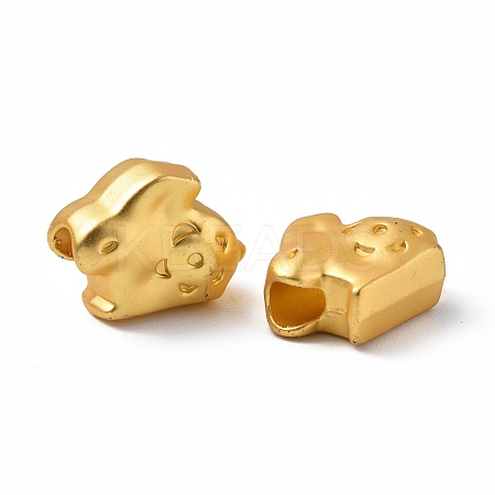 Rack Plating Alloy Beads PALLOY-I215-28G-1