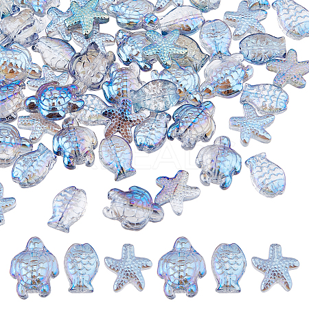 DIY Tortoise Starfish Fidh Beads Findings Kits DIY-NB0013-92-1