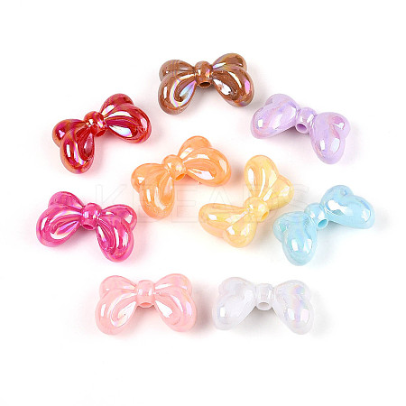 UV Plating Opaque Acrylic Beads OACR-N143-05-1