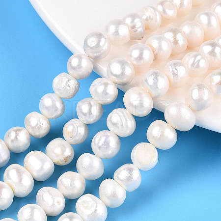 Natural Cultured Freshwater Pearl Beads Strands PEAR-N013-08G-1