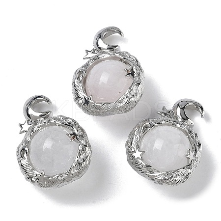 Natural Quartz Crystal Pendants G-A298-02P-06-1