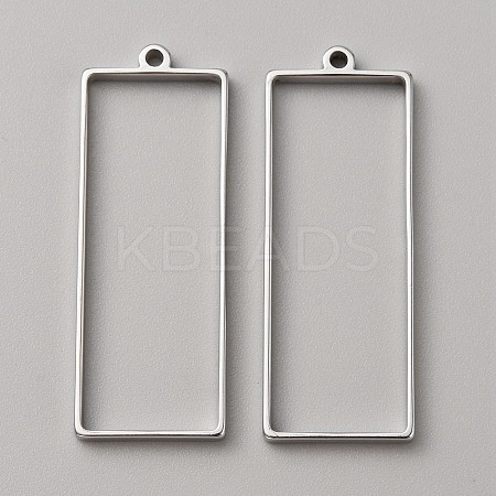 304 Stainless Steel Open Back Bezel Pendants LS-FIND-WH0152-123E-1