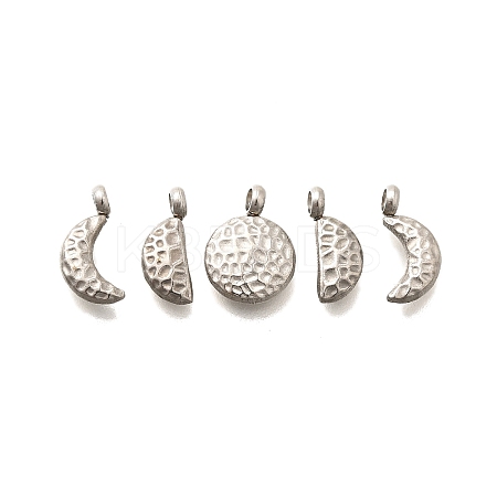 5Pcs 304 Stainless Steel Charms X-STAS-R140-01P-1