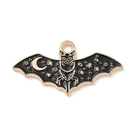 Alloy Enamel Pendants ENAM-A008-45KCG-B-1