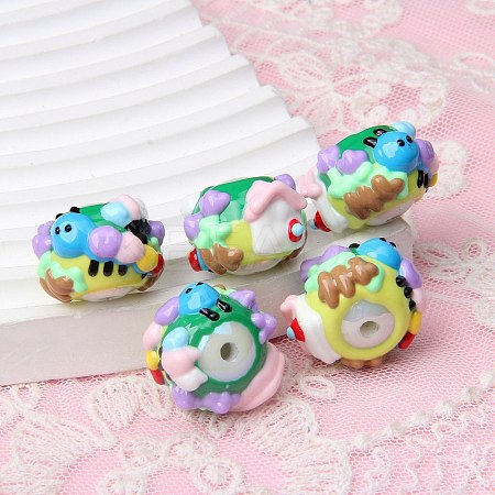 Opaque Acrylic Beads PW-WGF3828-17-1