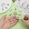 25Pcs 5 Colors Zinc Alloy Pendants FIND-WR0012-68-3
