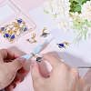 12Pcs 3 Styles Alloy Enamel Pendant HJEW-CA00003-4