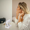 1 Set Coat Hanger Removable Acrylic Earring Displays EDIS-PH0001-92-6