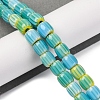 Handmade Lampwork Chevron Beads Strands LAMP-K041-01B-23-2