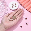 10Pcs Golden Plated Alloy Enamel Charms ENAM-YW0005-93-5