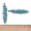 Dyed Synthetic Turquoise Big Pendants G-H338-03P-06-3