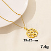 304 Stainless Steel Knot Pendant Necklaces VH1834-8-1
