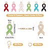 DIY Awareness Ribbon Themed Pendant Making Kits DIY-SC0014-18-2