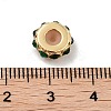 Brass Micro Pave Cubic Zirconia Beads LS-KK-K361-03C-G-4