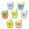 35Pcs 7 Colors Transparent Resin Pendants RESI-CJ0003-14-1