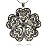 Alloy Rhinestone Big Pendants TIBEP-M001-42-1