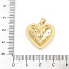 Brass Micro Pave Cubic Zirconia Pendants KK-D317-091G-3