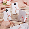   25 Sets Rectangle Foldable Creative Christmas Paper Gift Box with Window and 1 Polka Dot Paper Number Labels Sticker CON-PH0002-85B-3