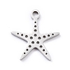 Non-Tarnish 201 Stainless Steel Charms STAS-D176-03P-2