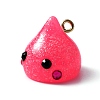 Resin Pendants RESI-WH0026-20F-2