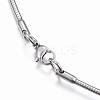 Non-Tarnish 304 Stainless Steel Snake Chain Necklaces NJEW-H450-01P-3