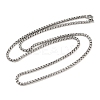 Tarnish Resistant Trendy Men's 201 Stainless Steel Box Chain Necklaces NJEW-L043A-46P-3