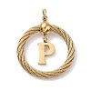 304 Stainless Steel Pendants STAS-D154-01P-G-1