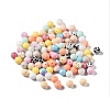 Round Food Grade Eco-Friendly Silicone Focal Beads SIL-F003-05-1