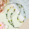 2Pcs Resin Beaded Mobile Phone Lanyard Wrist Strap HJEW-GF0001-47A-4