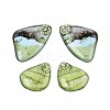 Transparent Epoxy Resin Butterfly Wing Pendants RESI-N045-06B-1