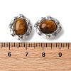 Natural Tiger Eye Oval Multi-Strand Links G-G207-02P-07-3