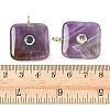 Natural Amethyst Pendants G-H318-02G-07-3
