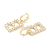 Brass Micro Pave Clear Cubic Zirconia Pendants ZIRC-J039-18G-B-2