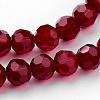 Transparent Glass Bead Strands GLAA-G013-6mm-97-3