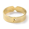 PVD Vacuum Plating Word Love 304 Stainless Steel wide Hinged Bangles BJEW-G700-05G-3