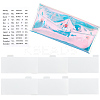 1Pc Transparent Laser PVC Coin Pouches with Snap Button ABAG-CP0001-19-1