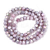 Ombre Effect Dyed Glass Beads Strands X-GLAA-T025-4mm-09C-2