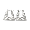 Non-Tarnish 304 Stainless Steel Hoop Earrings for Women EJEW-Z026-27P-1