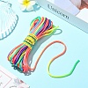 10M Segment Dyed Nylon Satin Rattail Cords OCOR-YW0001-17-5