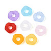 Frosted Transparent Acrylic Beads X-OACR-Q197-05-1