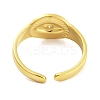 Real 18K Gold Plated 304 Stainless Steel Open Cuff Rings for Women RJEW-B061-01G-02-3