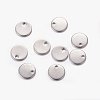 Tarnish Resistant 304 Stainless Steel Stamping Blank Tag Pendants STAS-Q056-2