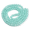 Baking Paint Crackle Glass Bead Strands X-DGLA-Q023-8mm-YS19-A-2