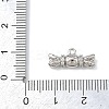 Brass Micro Pave Clear Cubic Zirconia Pendants KK-G545-11P-3