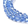 Electroplate Glass Beads Strands EGLA-R016-4m-17-3