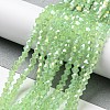 Imitation Jade Electroplate Glass Beads Strands EGLA-A039-J4mm-B01-4