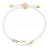 1pc Adjustable Nylon Cord Slider Bracelets for Women BJEW-LP0001-33M-G-1