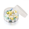 80Pcs 8 Style Food Grade Eco-Friendly Silicone Beads SIL-TA0001-03-2
