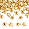 CHGCRAFT 40Pcs 2 Style Rack Plating Brass Beads KK-CA0003-28-1